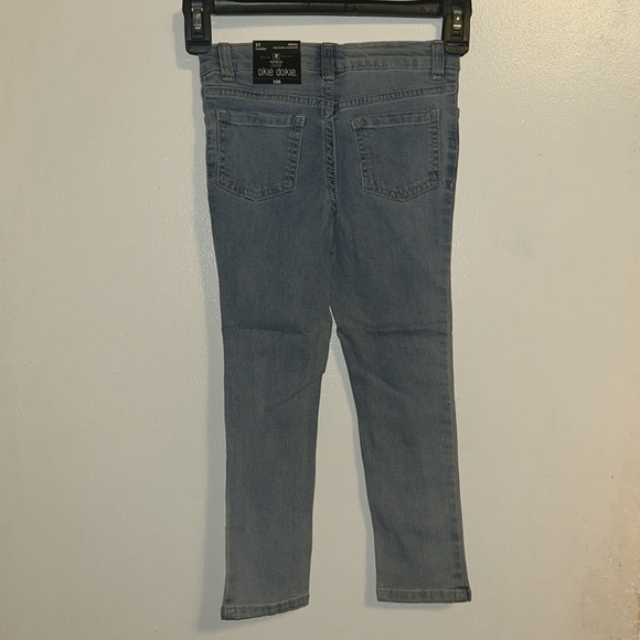 Okie Dokie Light Toddler Girls Adjustable Waistband Leg Skinny Fit Jean Size 5T - Picture 2 of 14